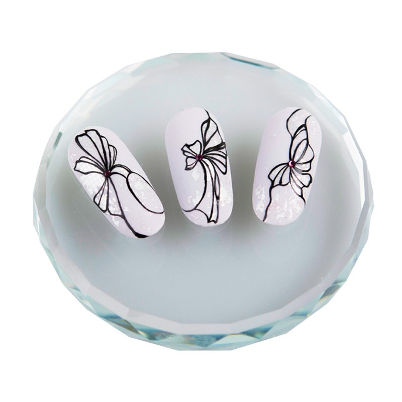 Paletă Rotundă Cristal Nailshop | Mixare & Prezentare