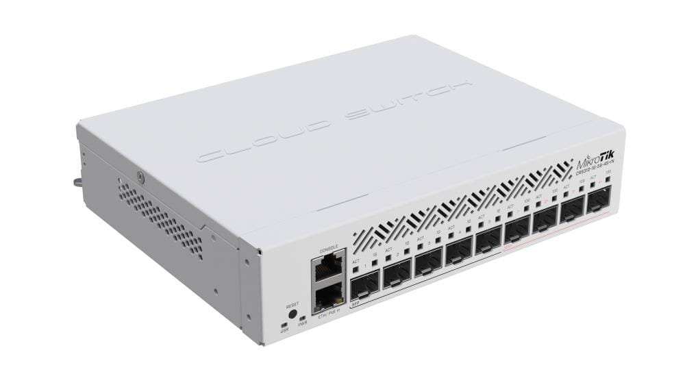 Switch Mikrotik CRS310-1G-5S-4S+IN 9 Porturi Profesional - imagine 2