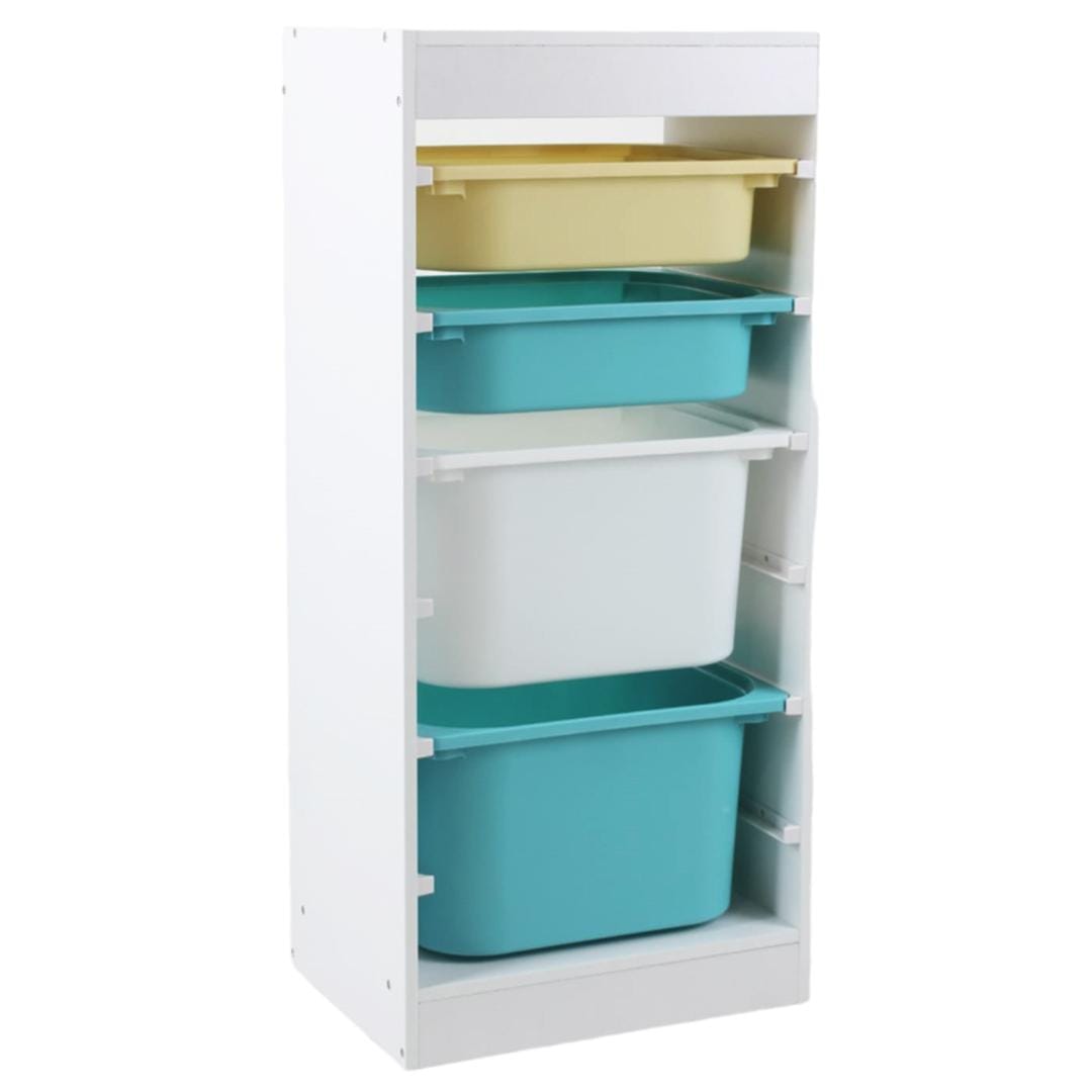 Raft Depozitare 4 Cosuri Colorate U-Grow - Organizare Jucarii - imagine 3