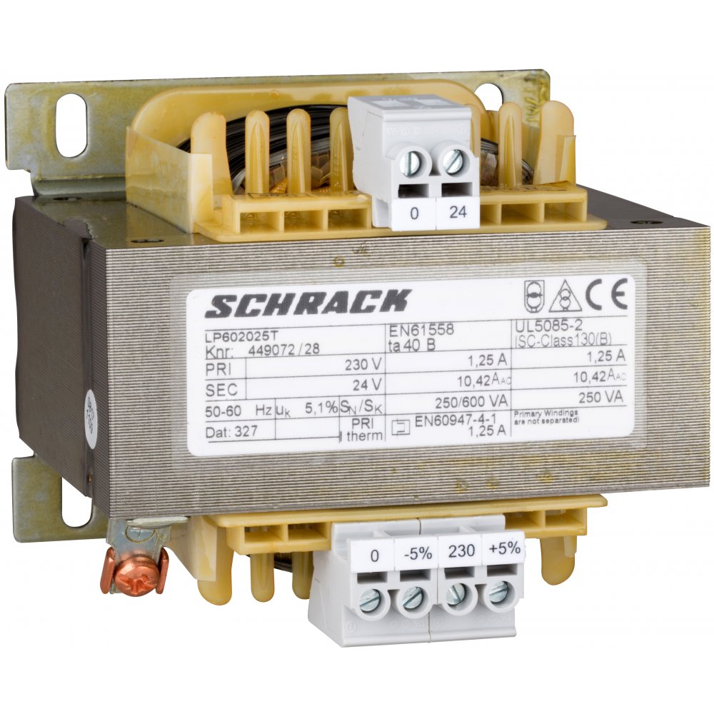 Transformator Comandă 230V/24V 250VA Schrack