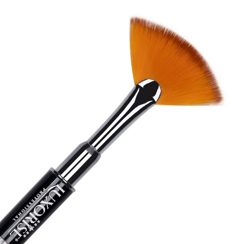 Pensula Evantai Crystal Luxorise | Nail Art Premium - imagine 1