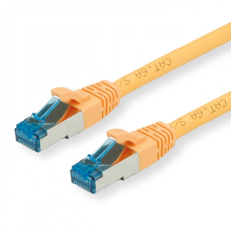 Cablu Retea S-FTP Cat 6A 10m Galben, Value