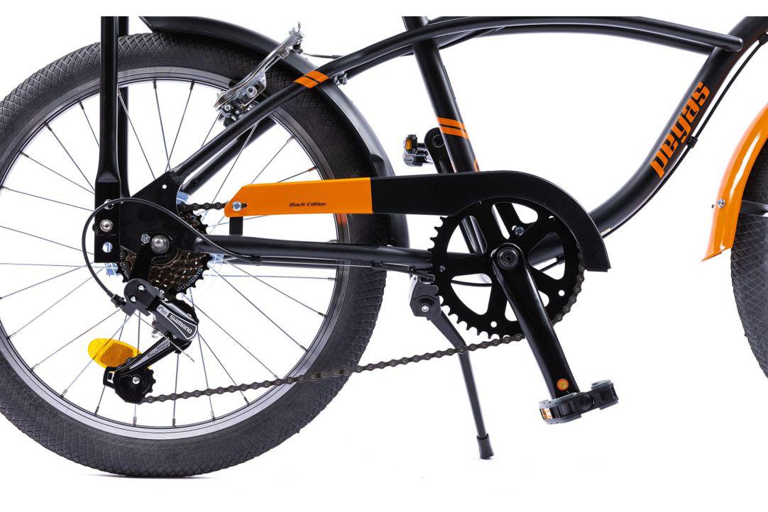 Bicicleta PEGAS STRADA MINI 7S 20'' Neagra - Pentru Copii - imagine 5