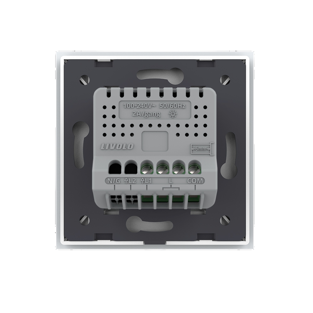 Intrerupator Touch Livolo cu Dimmer, Sticla - imagine 4