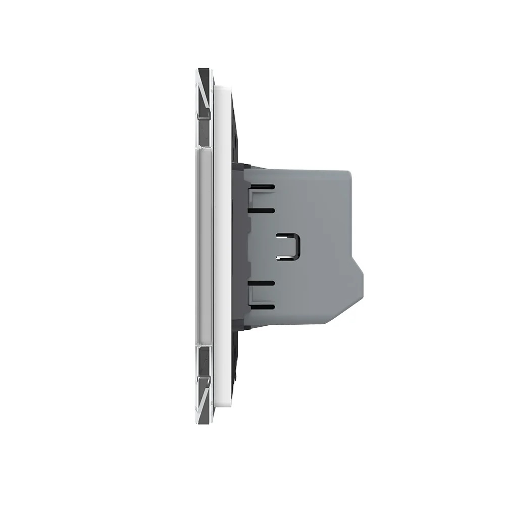 Intrerupator Dublu Touch Zigbee Livolo, Sticla - imagine 3