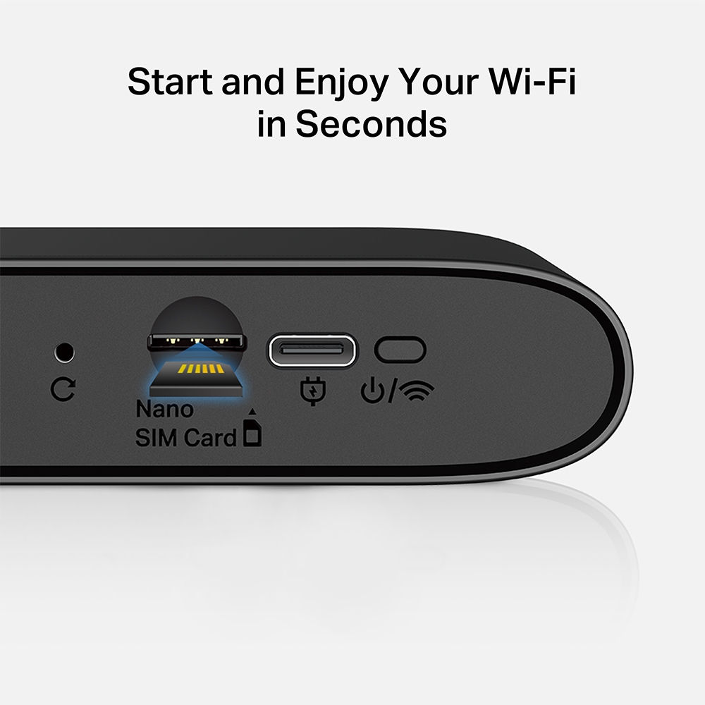 Router Wireless Mercusys MT110 4G LTE, slot SIM, Portabil, 2200mAh - imagine 6