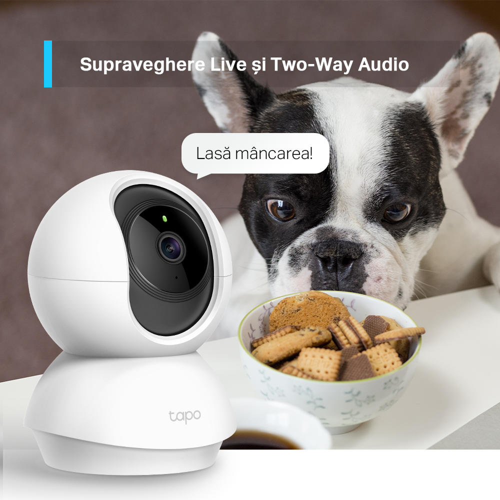 Camera Supraveghere WiFi TP-Link Tapo C210 - 3MP, Panoramare 360° - imagine 5