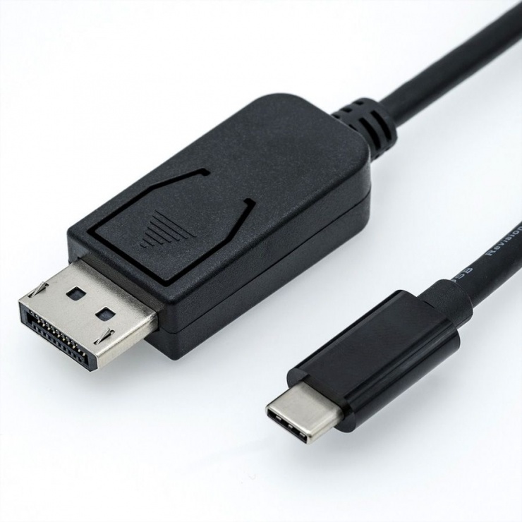 Cablu USB-C la DisplayPort Roline 4K 60Hz, 2m
