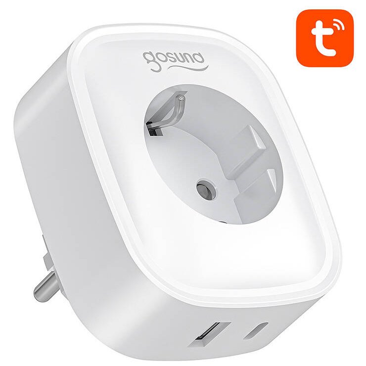 Priza Inteligentă WiFi Gosund SP6, 16A, USB-C