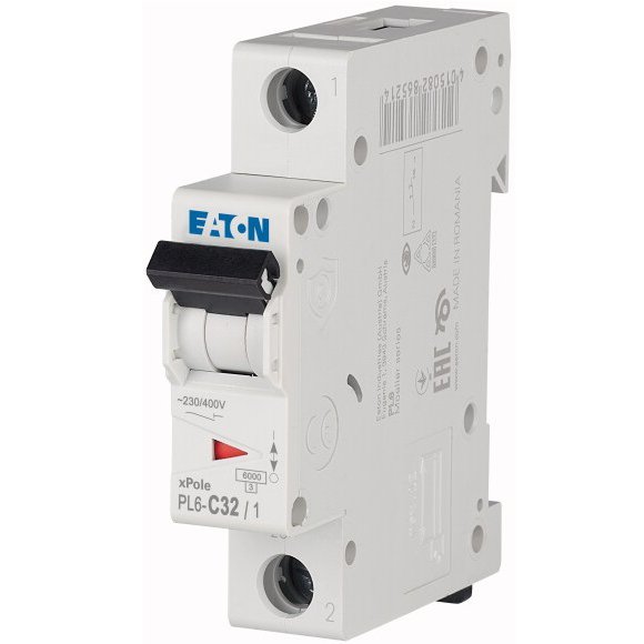 Siguranță Eaton PL6-C32/1, 1P, 32A, Curba C