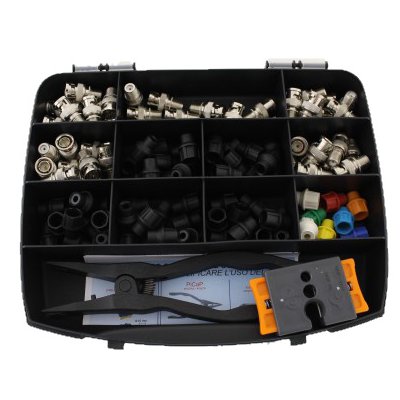 Kit 50 conectori BNC CAP SYSTEM cu Clește Sertizare OEM