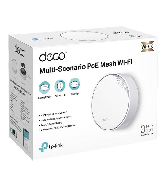 Sistem Mesh TP-LINK Deco X50-POE AX3000 - Acoperire 600mp - imagine 5