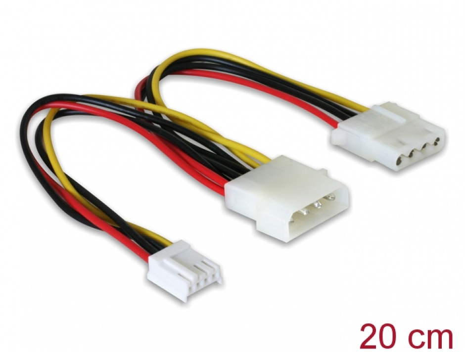 Cablu Y Molex 4p + FDD Delock 82111