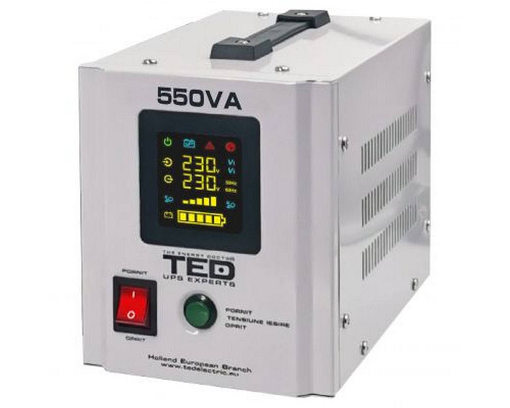 UPS Ted 550VA Sinusoidala Pura - Protectie Centrala