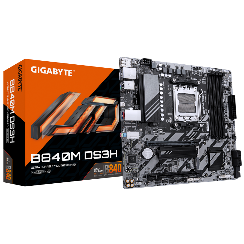 Placă de bază Gigabyte B840M DS3H AM5 mATX DDR5