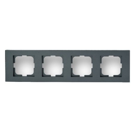 Rama cu 4 Posturi Ovivo Grano Met OV00199, Fumuriu