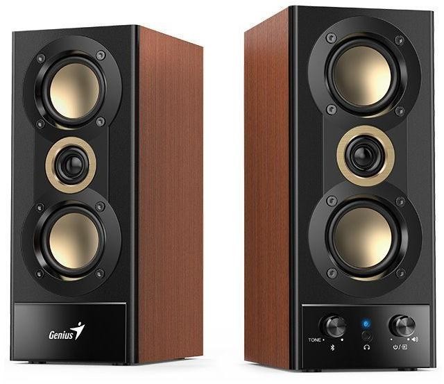 Boxe Genius SP-HF800BT 2.0 Bluetooth 14W RMS, lemn, PC/TV