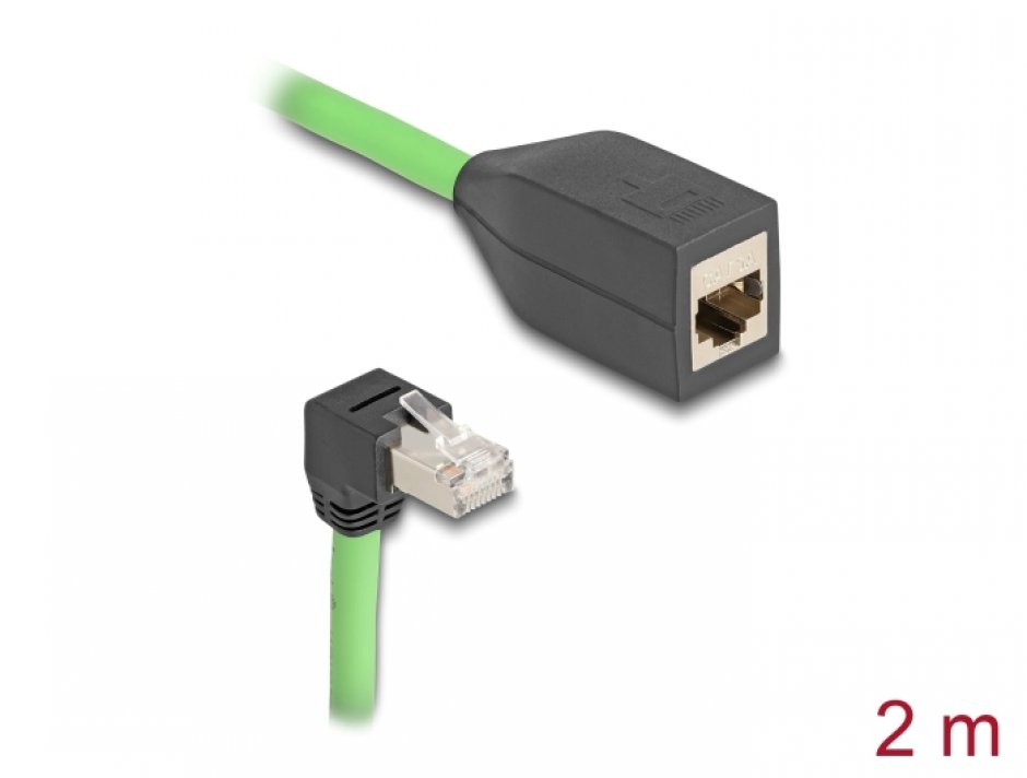 Cablu RJ45 Cat.6A Delock 2m, Industrial Flexibil