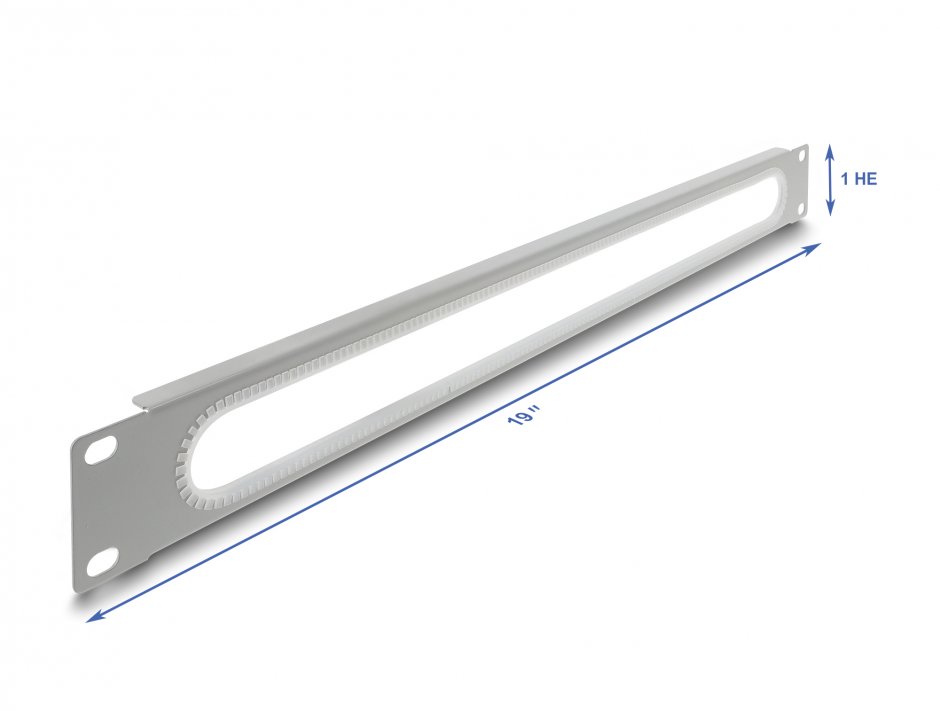 Panou 19" 1U Delock 67276 cu protecție la margini