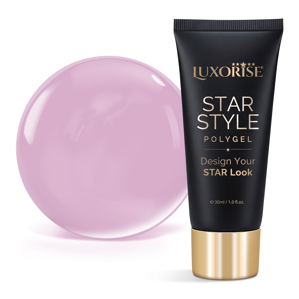 Polygel LUXORISE STAR STYLE - STAR PINK Collection, Power Rosé, 30ml