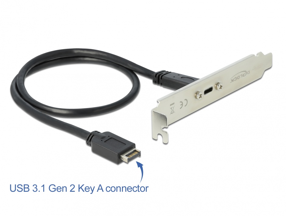 Bracket Delock USB-C 20V, 10Gbps