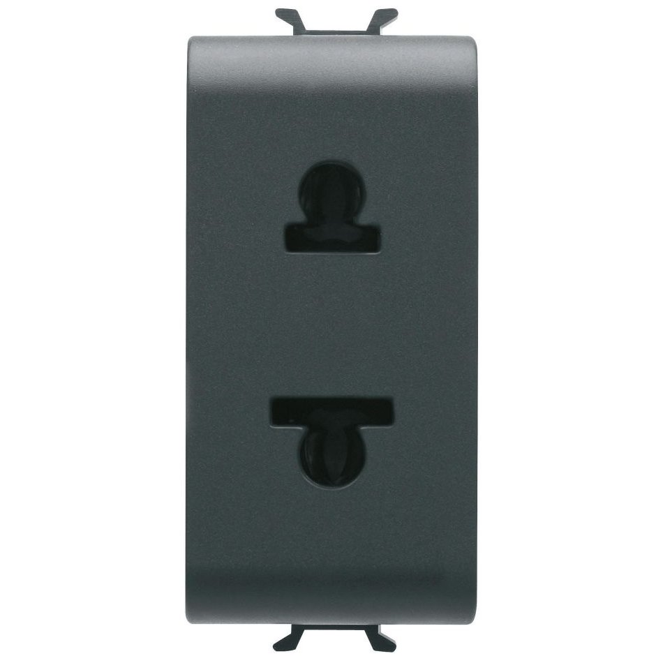 Priza Euro/American 1 Modul Gewiss Chorus Negru