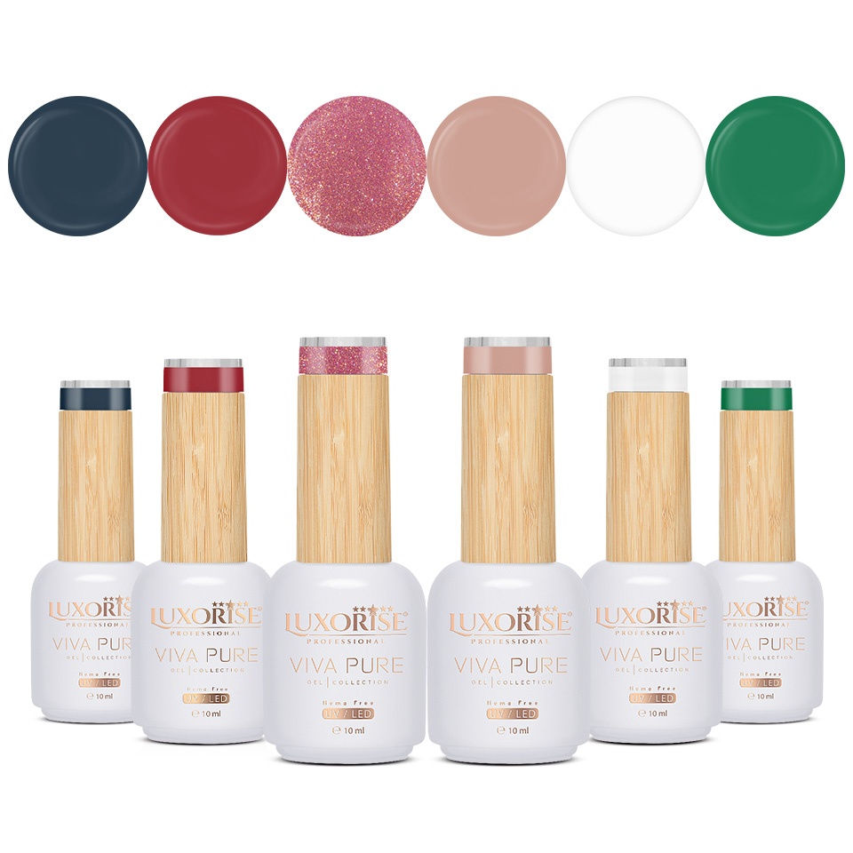 Set 6 Oje Semipermanente Luxorise Dream Glow Hema Free