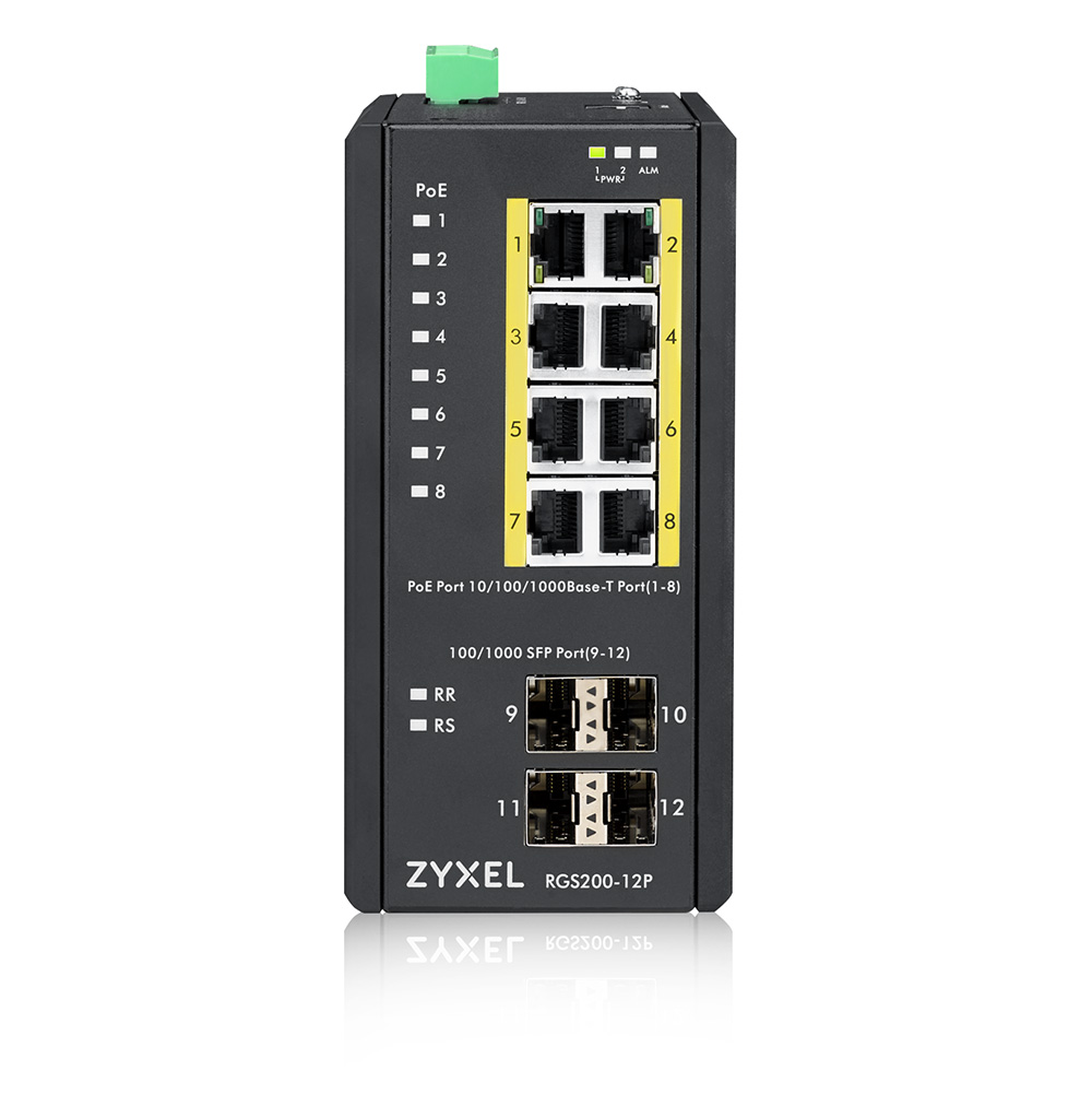 Switch Zyxel RGS200-12P PoE Managed - 12 Porturi Gigabit - imagine 3