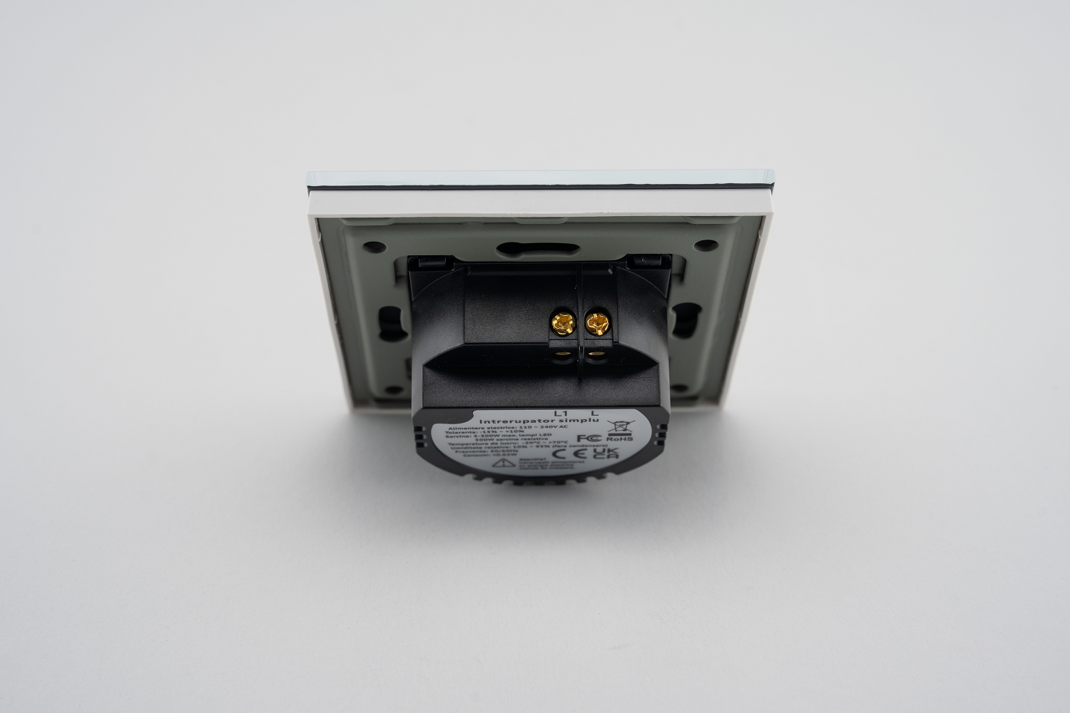Întrerupător Touch Sticlă LUXION, 500W, Albastru - imagine 8