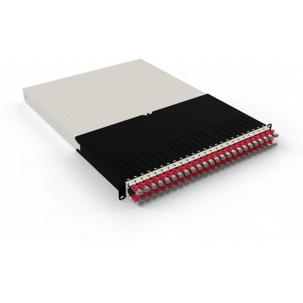 Patchbox Caseta Roșie 24 Cabluri STP 1.8m