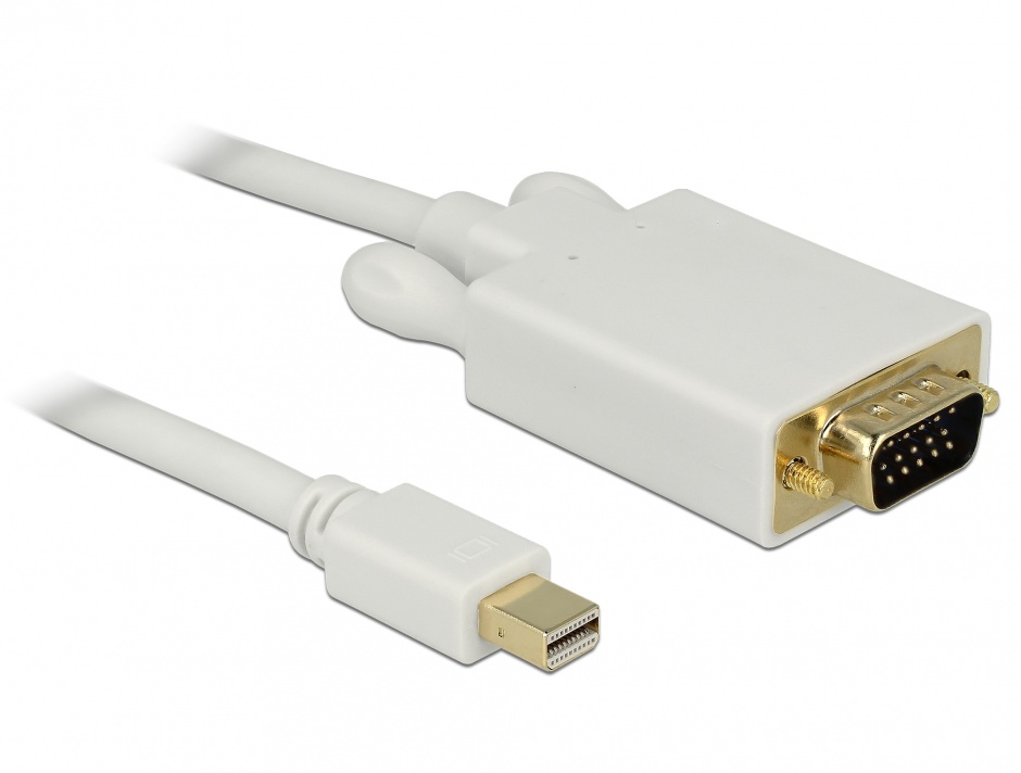 Cablu Mini DisplayPort la VGA Delock 1m, Alb