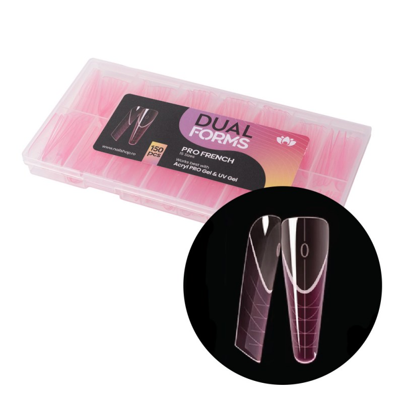Tips Pro French Dual Forms 150 buc Nailshop