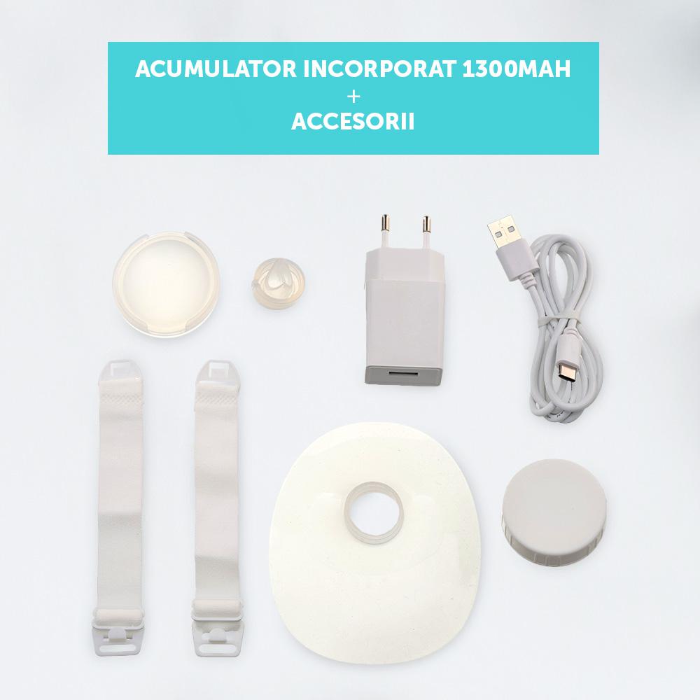 Pompă Sân Electrică U-GROW Portabilă 180ml - 10 Niveluri - imagine 5