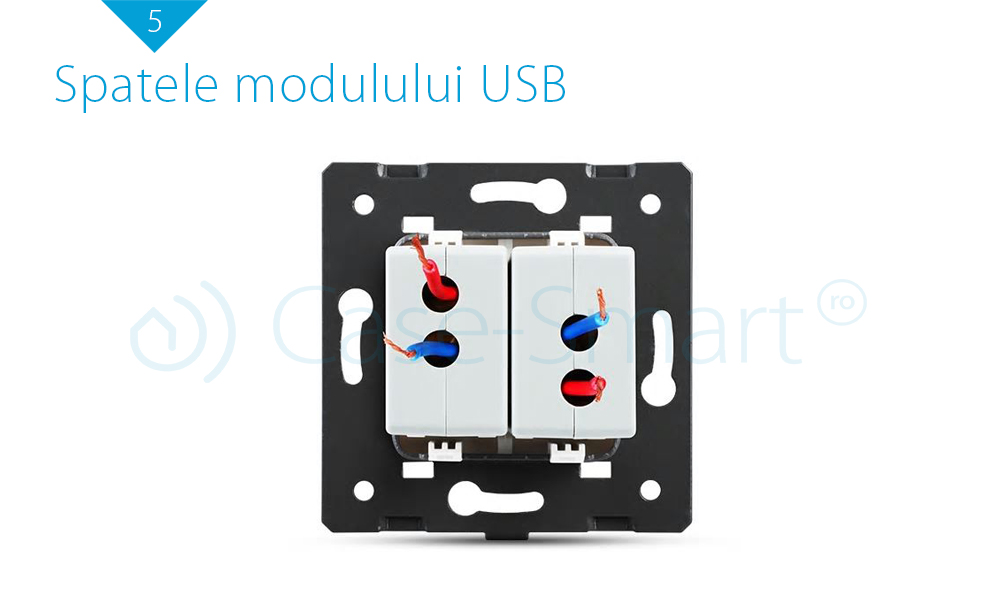 Priză Dublă USB Livolo, 2.1A, Metal - imagine 4