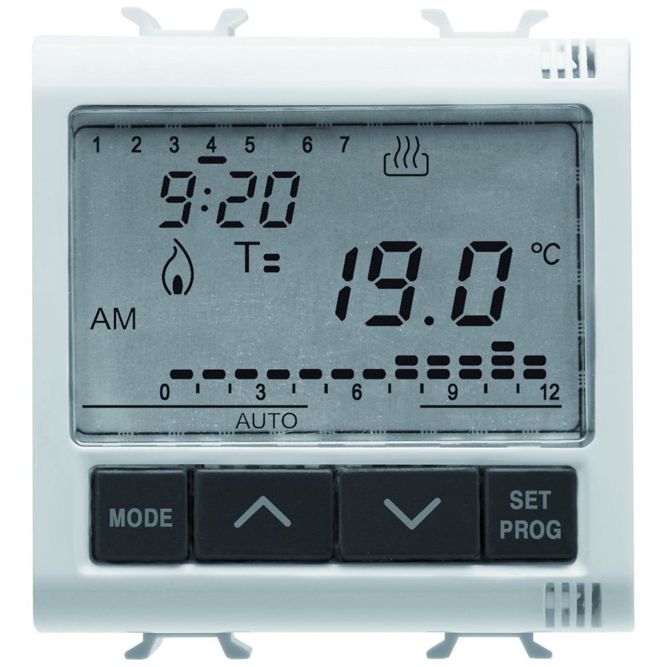 Termostat Programabil Gewiss GW10703, 2 Module