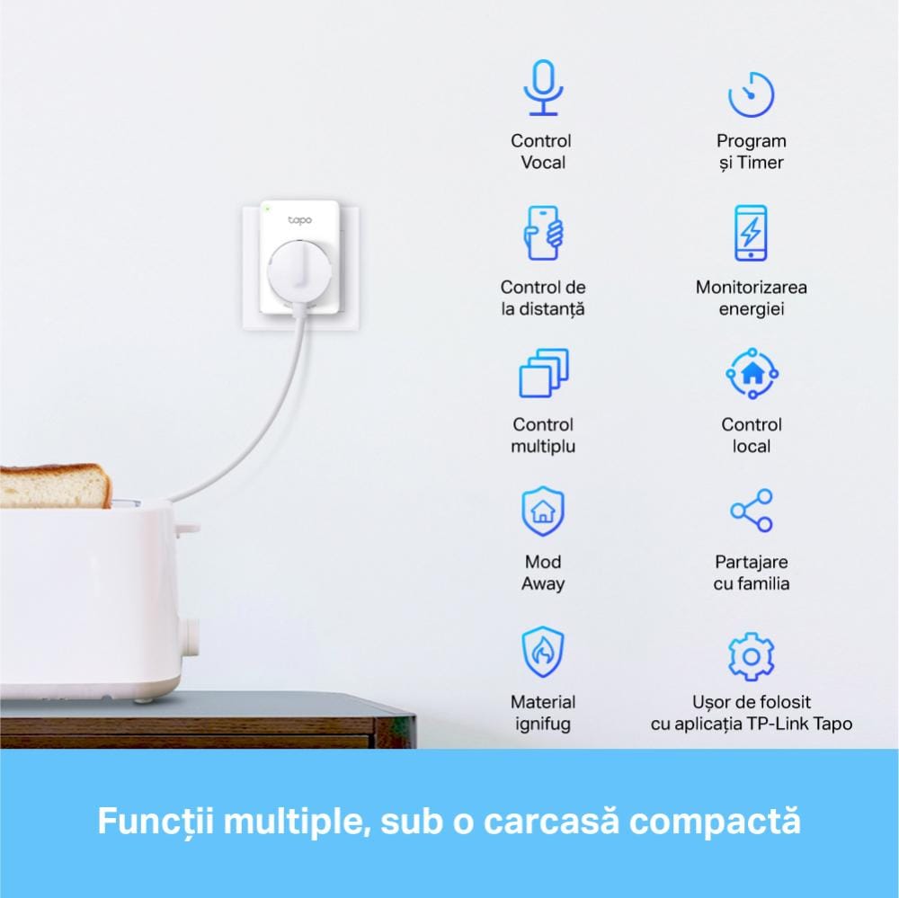 Priză Inteligentă TP-Link Tapo P110 (4 bucăți) - Monitorizare Consum - imagine 6