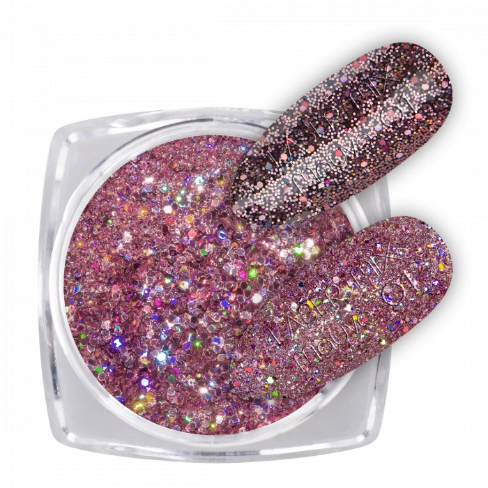 Glitter Laser Mix Mauve Nailshop - Strălucire Intensă