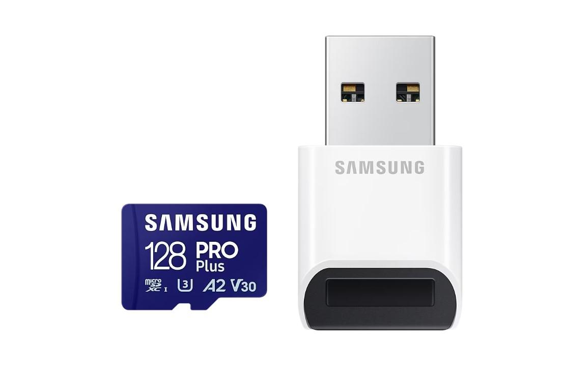 Card MicroSDHC Samsung PRO PLUS 128GB cu Cititor - Clasa 10 - imagine 2