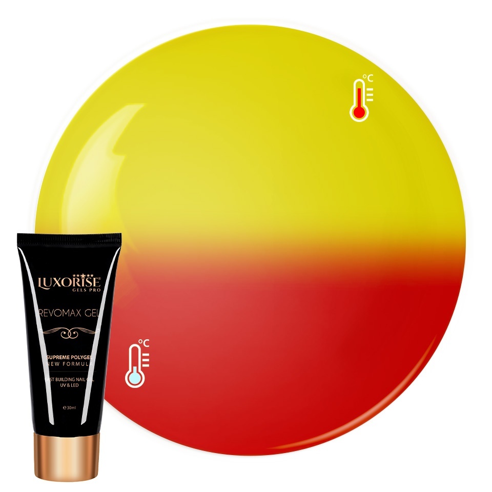 Polygel Thermo Luxorise Fiery Rose, 30ml