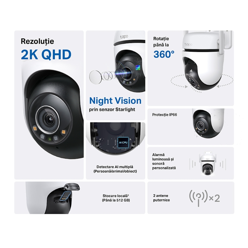 Camera IP Exterior Tapo C520WS 2K QHD, TP-Link - imagine 4