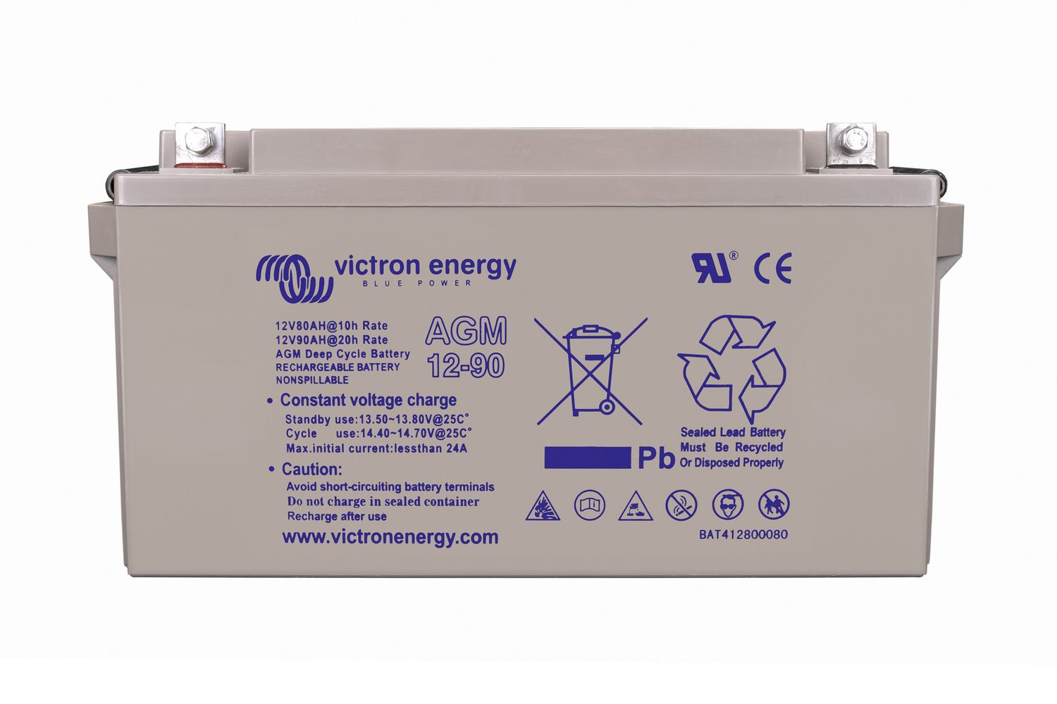 Acumulator Victron Energy AGM 12V 90Ah - Deep Cycle Premium - imagine 2