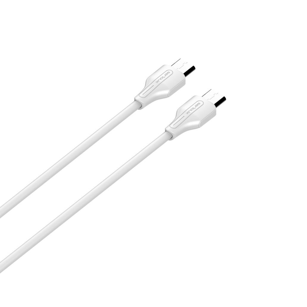 Cablu SERIOUX USB-C la USB-C 1M 65W Alb - Încărcare Rapidă - imagine 2