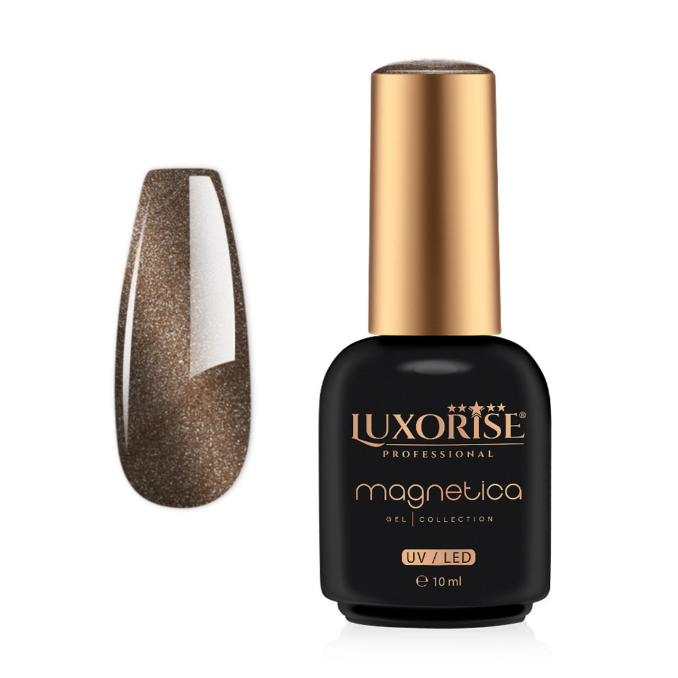 Oja Semipermanenta LUXORISE Magnetica Silk, Liquid Gold 10ml