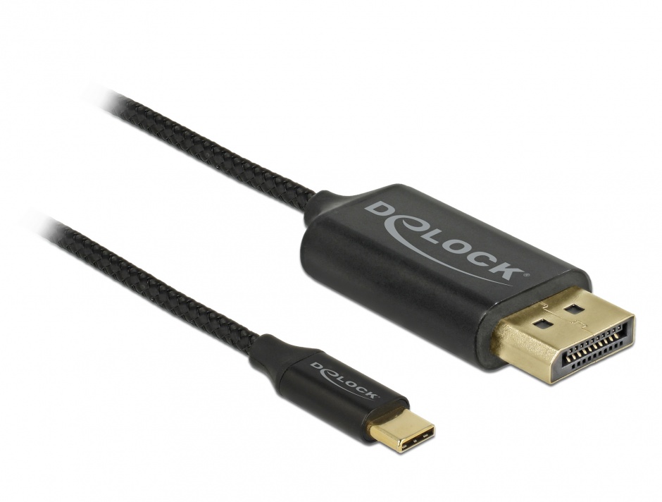Cablu USB-C la DisplayPort Delock 4K, 2m