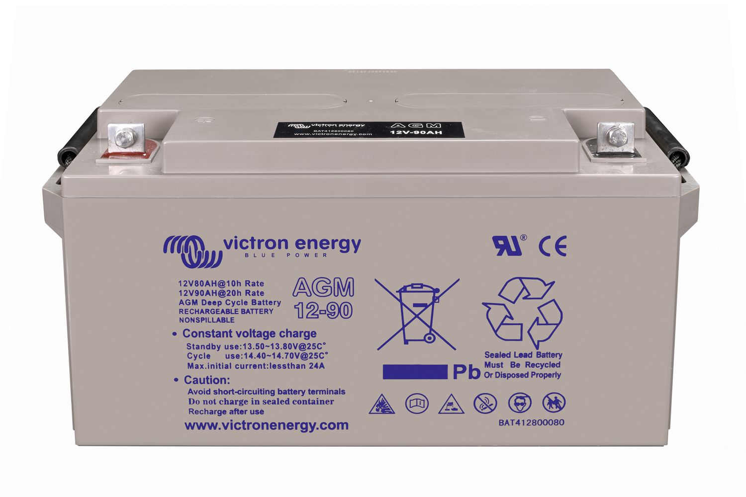 Acumulator Victron Energy AGM 12V 90Ah - Deep Cycle Premium - imagine 3