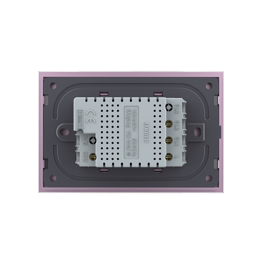 Intrerupator Touch Dublu Livolo, Rama Sticla, Standard Italian - imagine 16