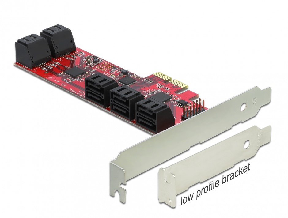 Controller Delock PCIe 10 Porturi SATA 6 Gb/s