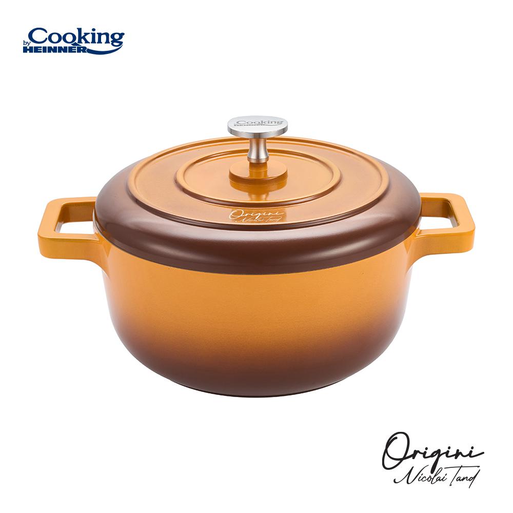 Cratiță Heinner Origini Aluminiu Turnat 2.4L cu Capac - imagine 2