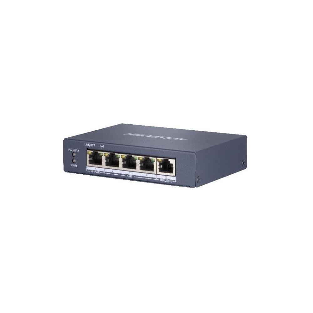 Switch HIKVISION DS-3E0505HP-E 5-port Gigabit PoE 65W