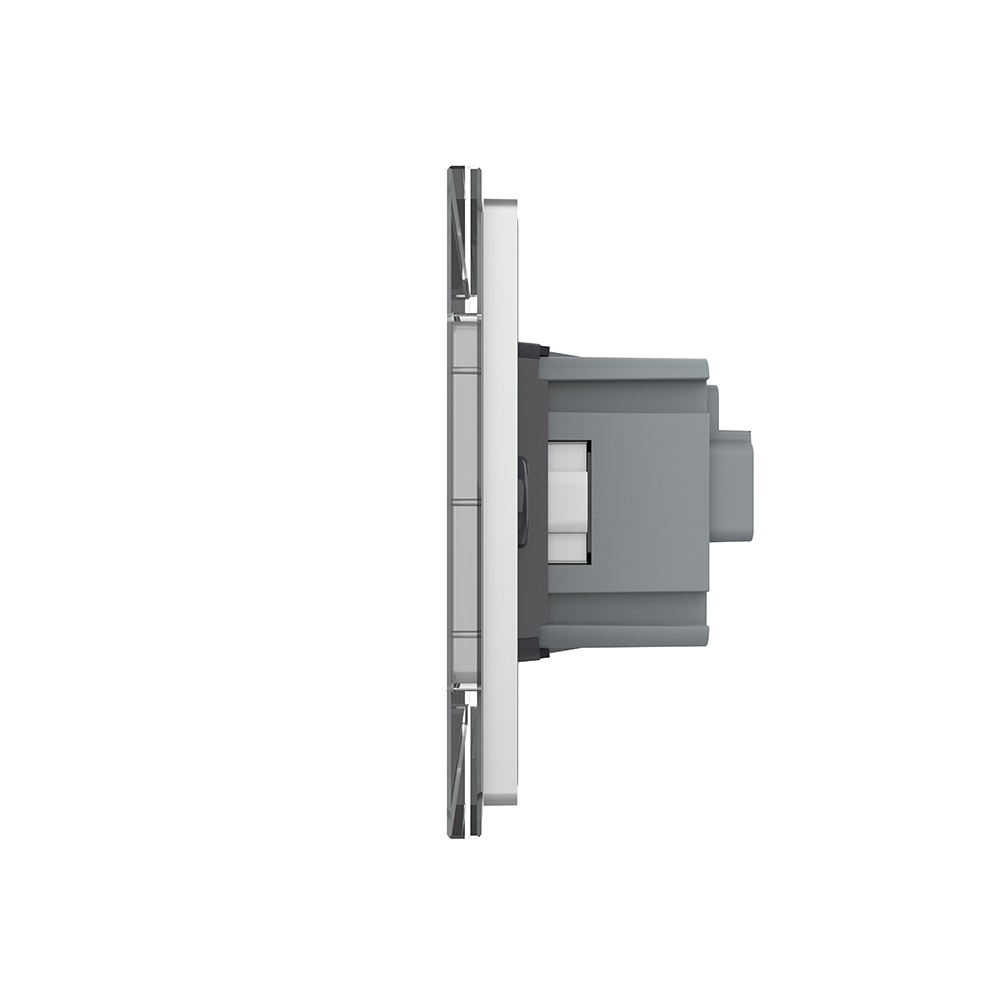 Priza Dubla Livolo Sticla 4M Italiana - imagine 15